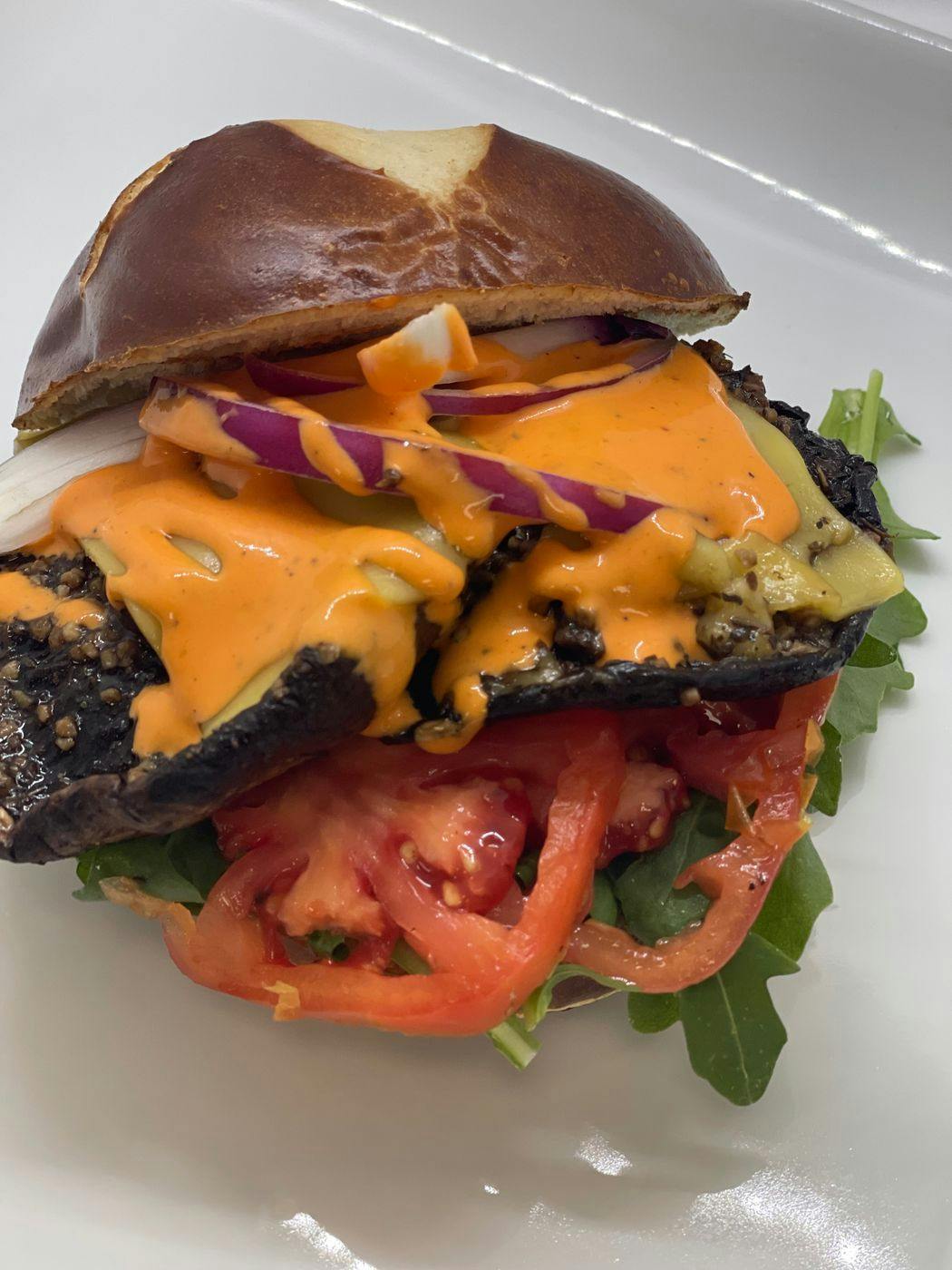 GLUTEN FREE PORTOBELLO MUSHROOM SANDWICH (NF) from Justveggiez in Madison, WI