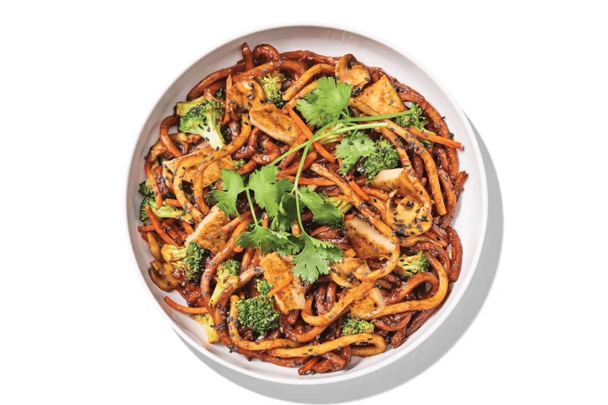 Japanese Pan Noodle with Chicken&nbsp;- 37 grams of protein, 460 calories. from Noodles & Company - Ames in Ames, IA