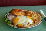 Breakfast Angus Burger from Delta Family Restaurant in Oshkosh, WI