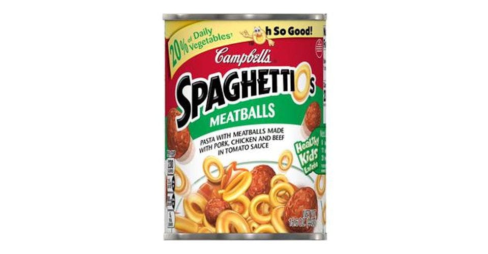 Campbell's Spaghettios with Meatballs (15.6 oz) from CVS - Franklin St in Waterloo, IA