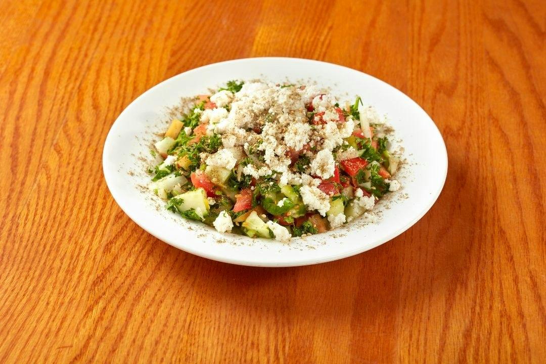 Lunch | Small Mediterranean Salad from Palm Palace Restaurant in Ann Arbor, MI