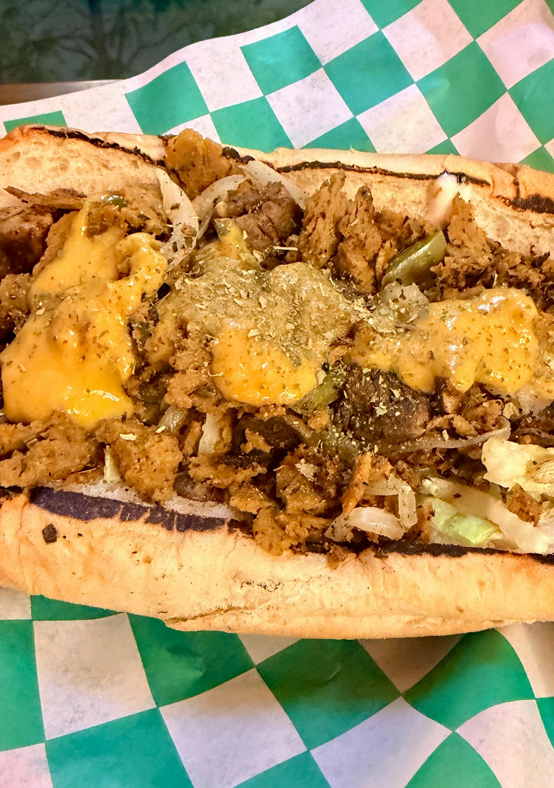PHILLY CHEESE STEAK (NF) from Justveggiez in Madison, WI