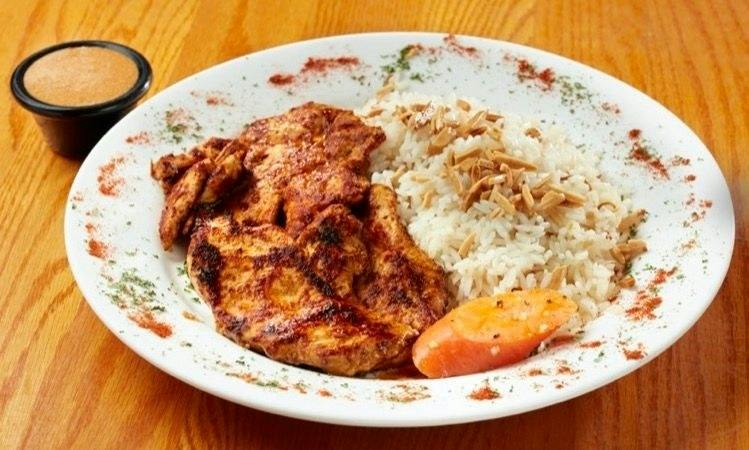 Lebanese Seared Chicken from Palm Palace Restaurant in Ann Arbor, MI