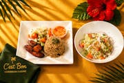 Veggie Plate from C'est Bon Caribbean Creole Cuisine in Baytown, TX