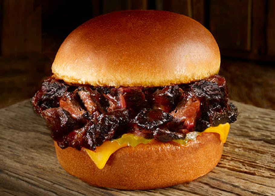 Brisket Burnt Ends Sandwich - Local Favorite from Dickey's Barbecue Pit - S College Ave in Fort Collins, CO