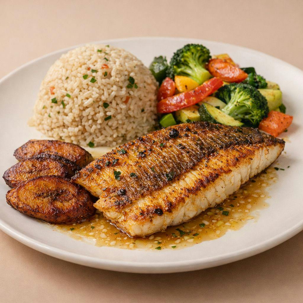 Fillet Snapper Plate from C'est Bon Caribbean Creole Cuisine in Baytown, TX