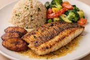 Fillet Snapper Plate from C'est Bon Caribbean Creole Cuisine in Baytown, TX