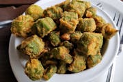 Homemade Fried Okra from Bailey Seafood in Buffalo, NY