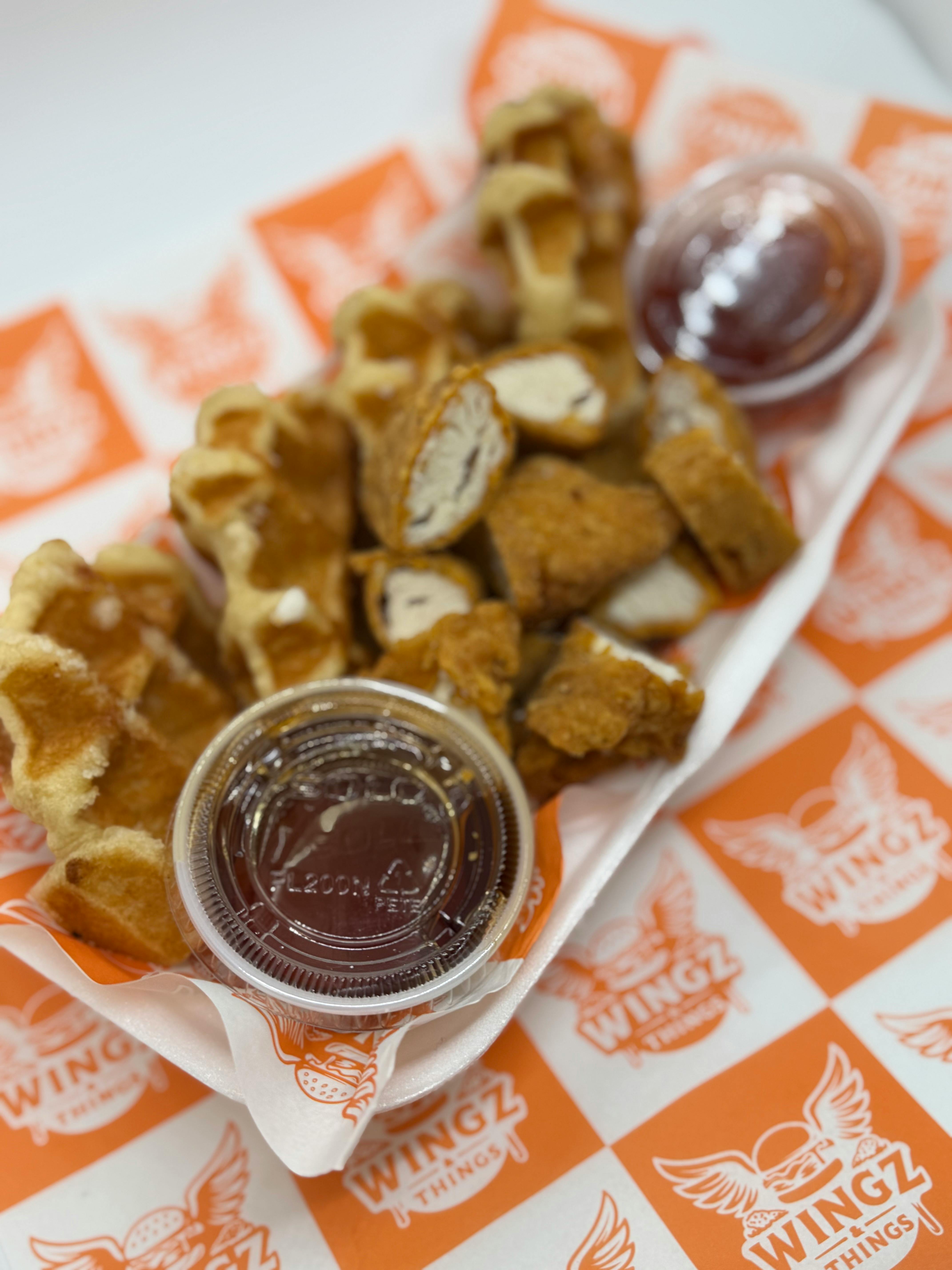 CHICKEN WAFFLE BITES from Wingz and Things in Milwaukee, WI