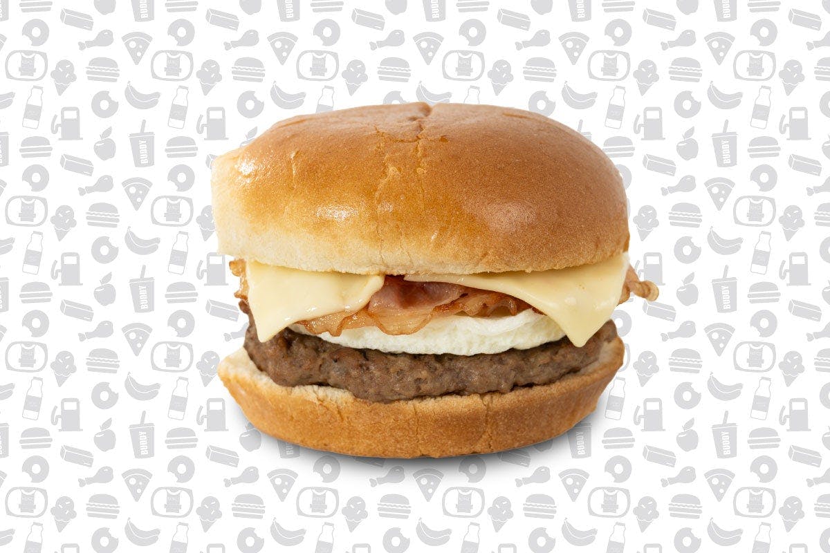 Pepperjack'd Breakfast Burger from Kwik Star - SE Oralabor Rd in Ankeny, IA