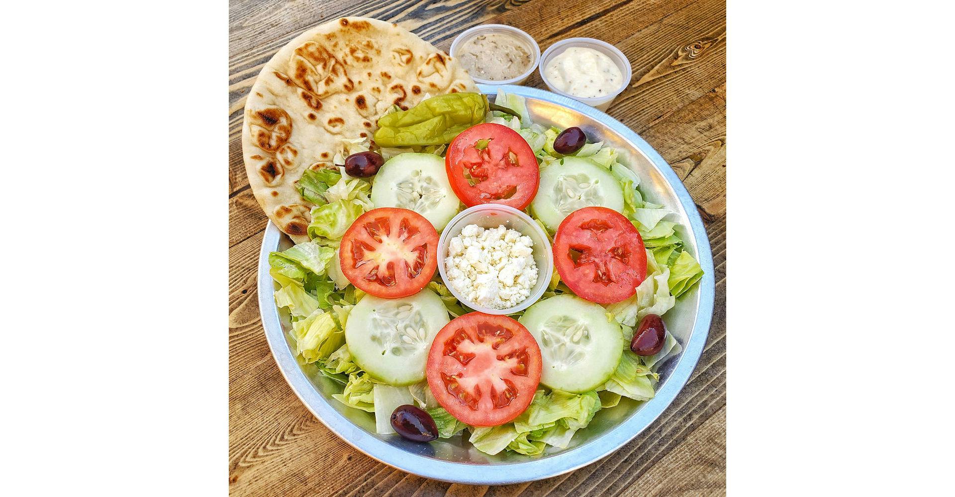 Greek Salad from Parthenon Gyros in Madison, WI