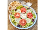 Greek Salad from Parthenon Gyros in Madison, WI