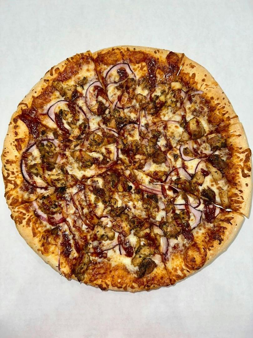 BBQ Chicken Pizza from New York Pizza in Palo Alto, CA