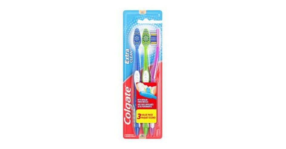 Colgate Extra Clean Full Head Toothbrush Soft Bristles (3 ct) from CVS - Lincoln Way in Ames, IA