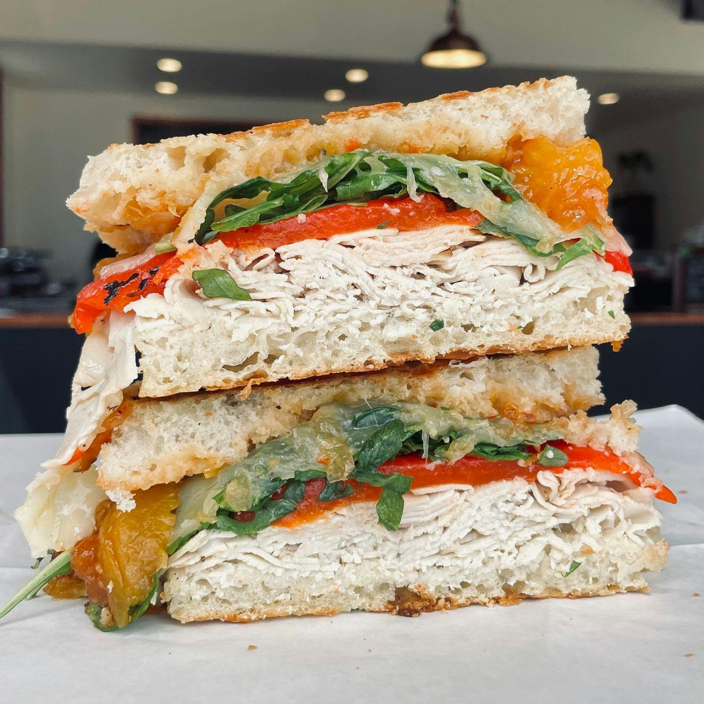 Special Panini- Just Peachy from Arrosto Delicatessen in Sheboygan, WI