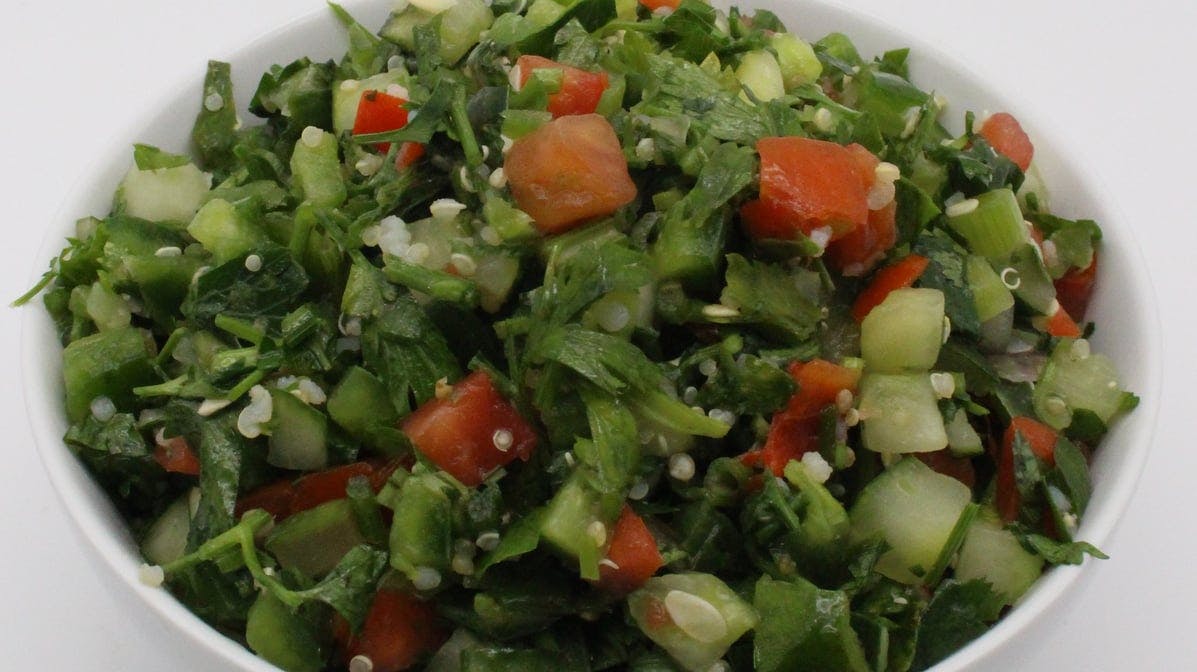 Side Tabbouleh Salad (Vegan, GF) from Olive Mediterranean Grill in Chicago, IL