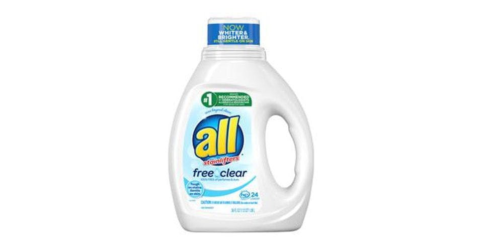 all Liquid Laundry Detergent Free Clear for Sensitive Skin (36 oz) from CVS - Central Bridge St in Wausau, WI