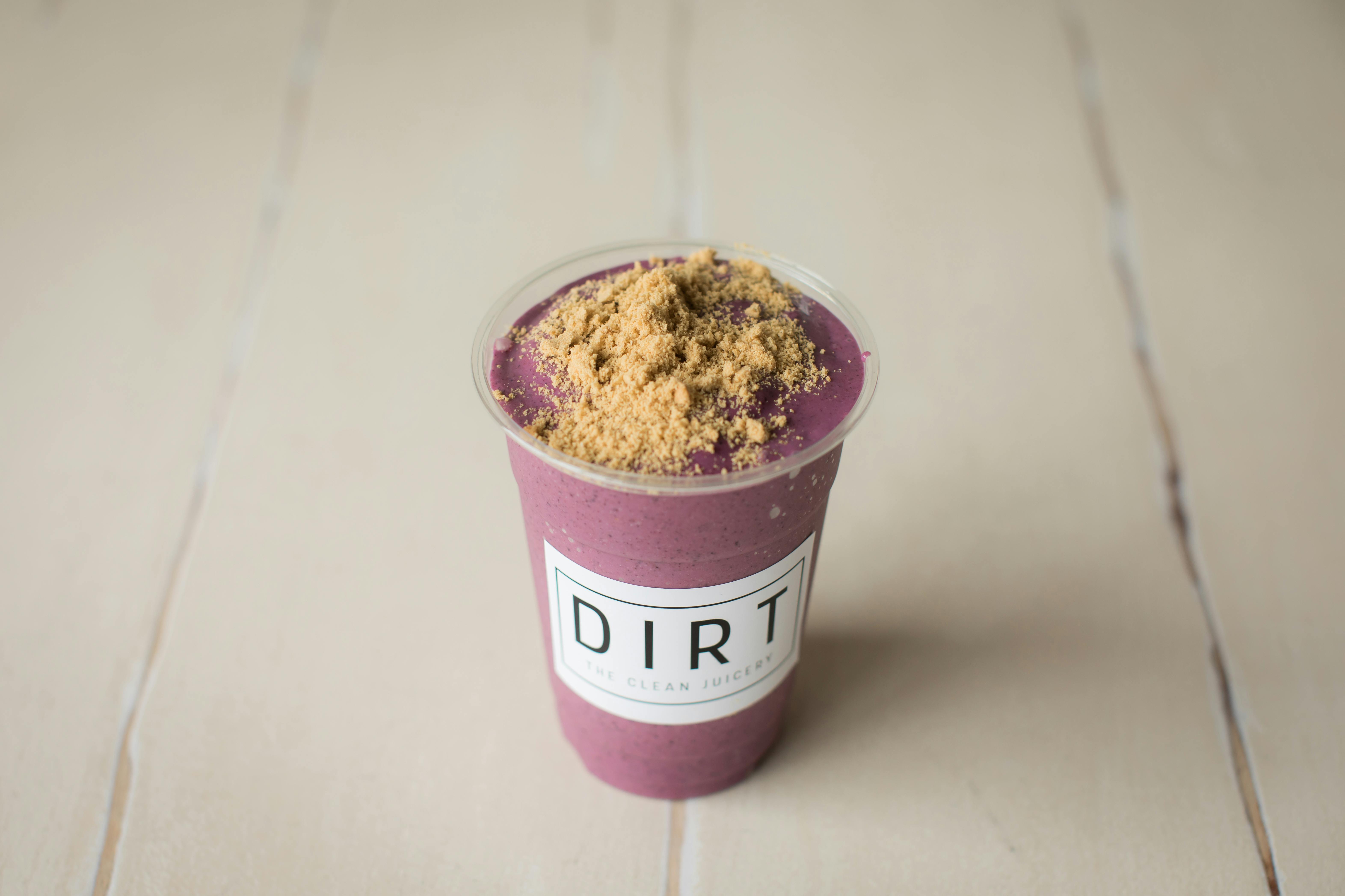 Blueberry Cheesecake Smoothie from Dirt Juicery - Bay Park Square in Green Bay, WI