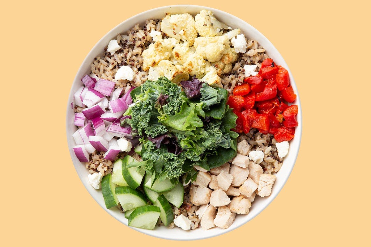 Grilled Chicken Mediterranean Warm Grain Bowl - Choose Your Dressings from Saladworks - Sproul Rd in Broomall, PA