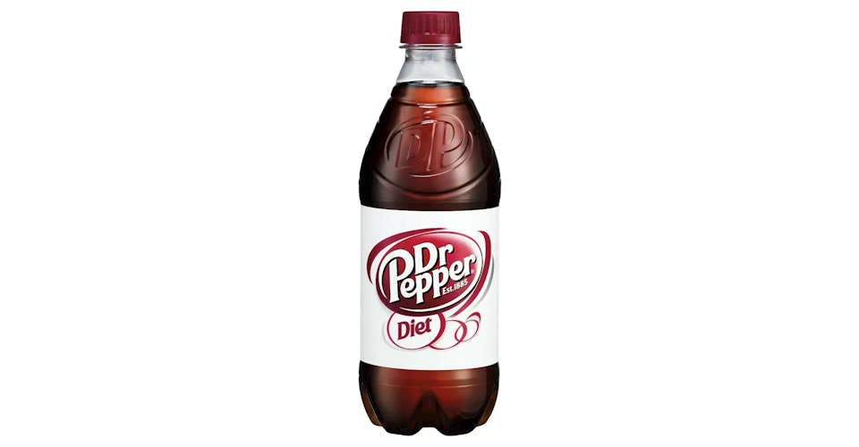 Dr. Pepper Diet, 20 oz. Bottle from Popp's University BP in Manitowoc, WI
