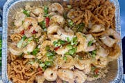 Shrimp & Rice Tray from Bailey Seafood in Buffalo, NY