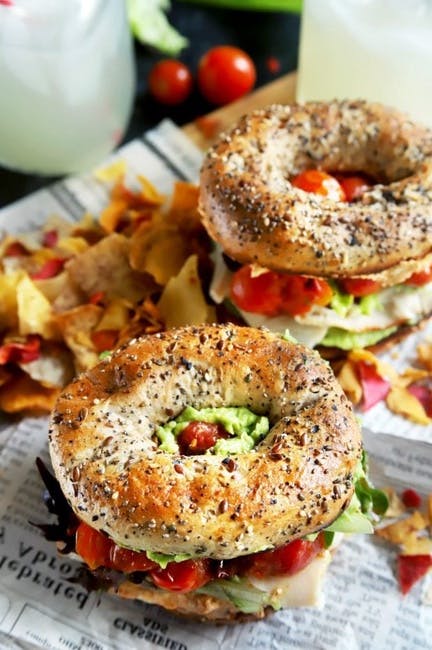 Bagel With Turkey and Avocado from Gardens Coffee & Tea - Los Feliz Blvd in Los Angeles, CA