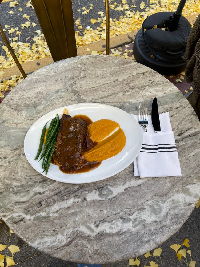 Braised Short Ribs from White Maple Cafe in Ridgewood, NJ
