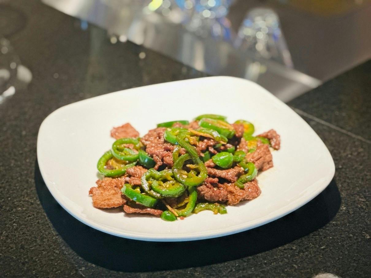Jalapeno Beef from Evergreen Restaurant in Ann Arbor, MI