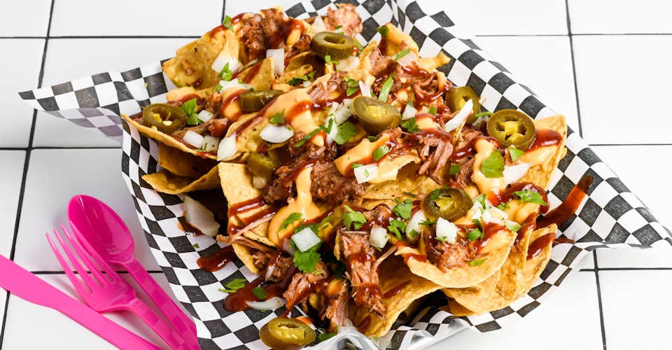 Shred It! Nachos from Slackjack's - State St in Madison, WI