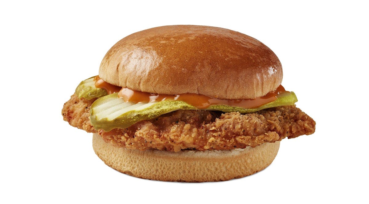 Spicy Chicken Sandwich from Freddy's Frozen Custard and Steakburgers - SW Gage Blvd in Topeka, KS