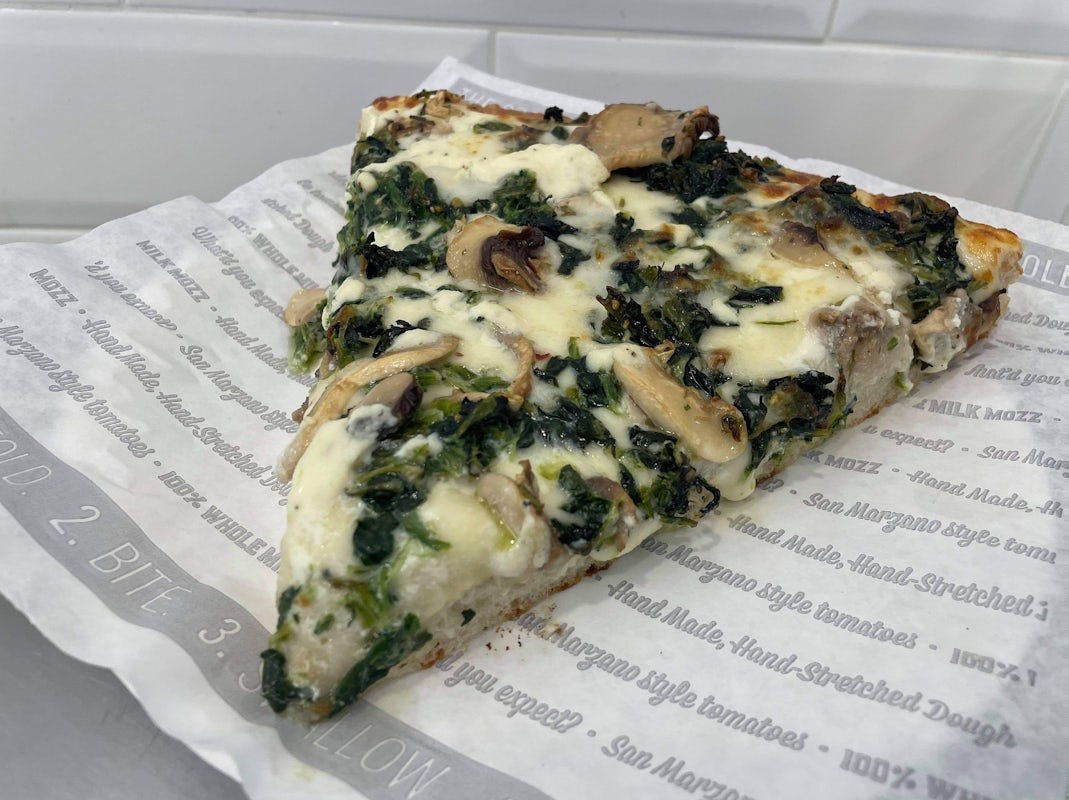 Pan Spinach and Mushroom Slice from Sbarro - Crego Rd in DeKalb, IL