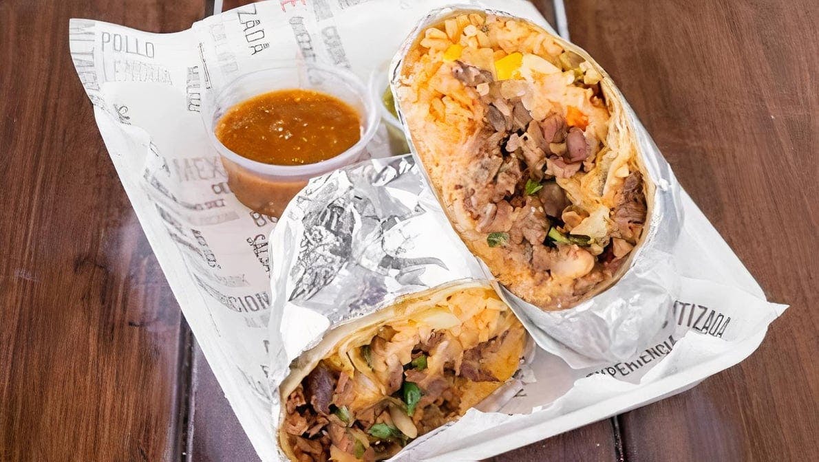 Asada burrito from Tacos La Calle - Beach Blvd in Buena Park, CA
