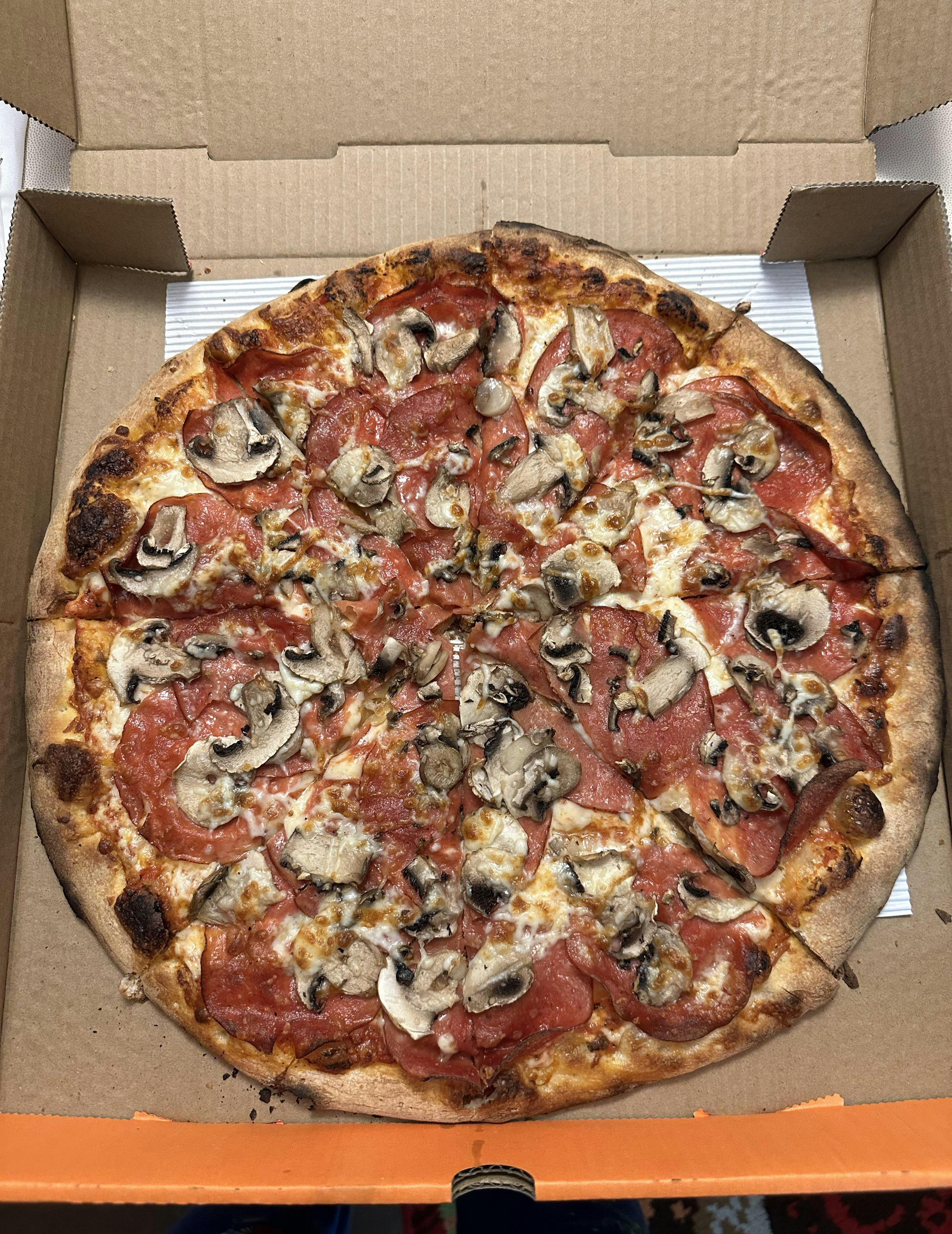 Pepperoni & Mushrooms from Jo Jo's New York Style Pizza in Hollywood, FL