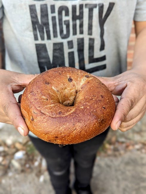 CINNAMON RAISIN BAGEL from One Mighty Mill Cafe - Exchange St in Lynn, MA