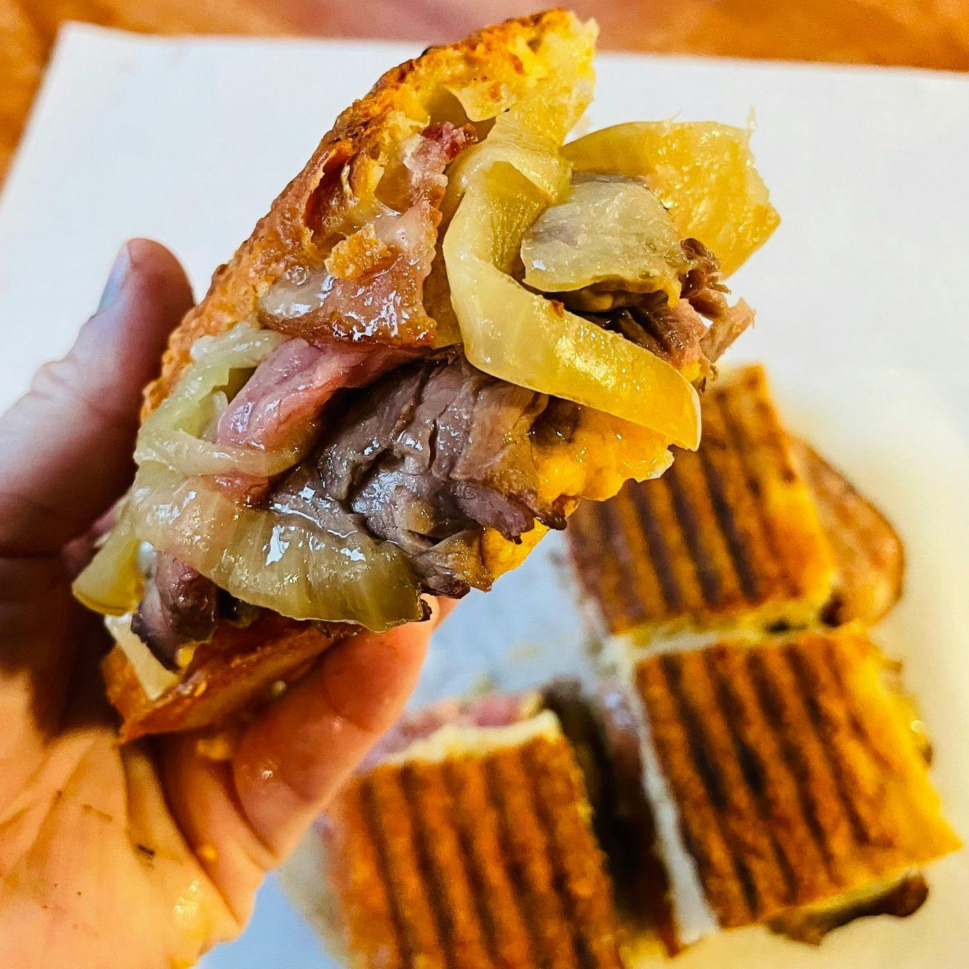 Special Panini- The Wisconsin Way from Arrosto Delicatessen in Sheboygan, WI