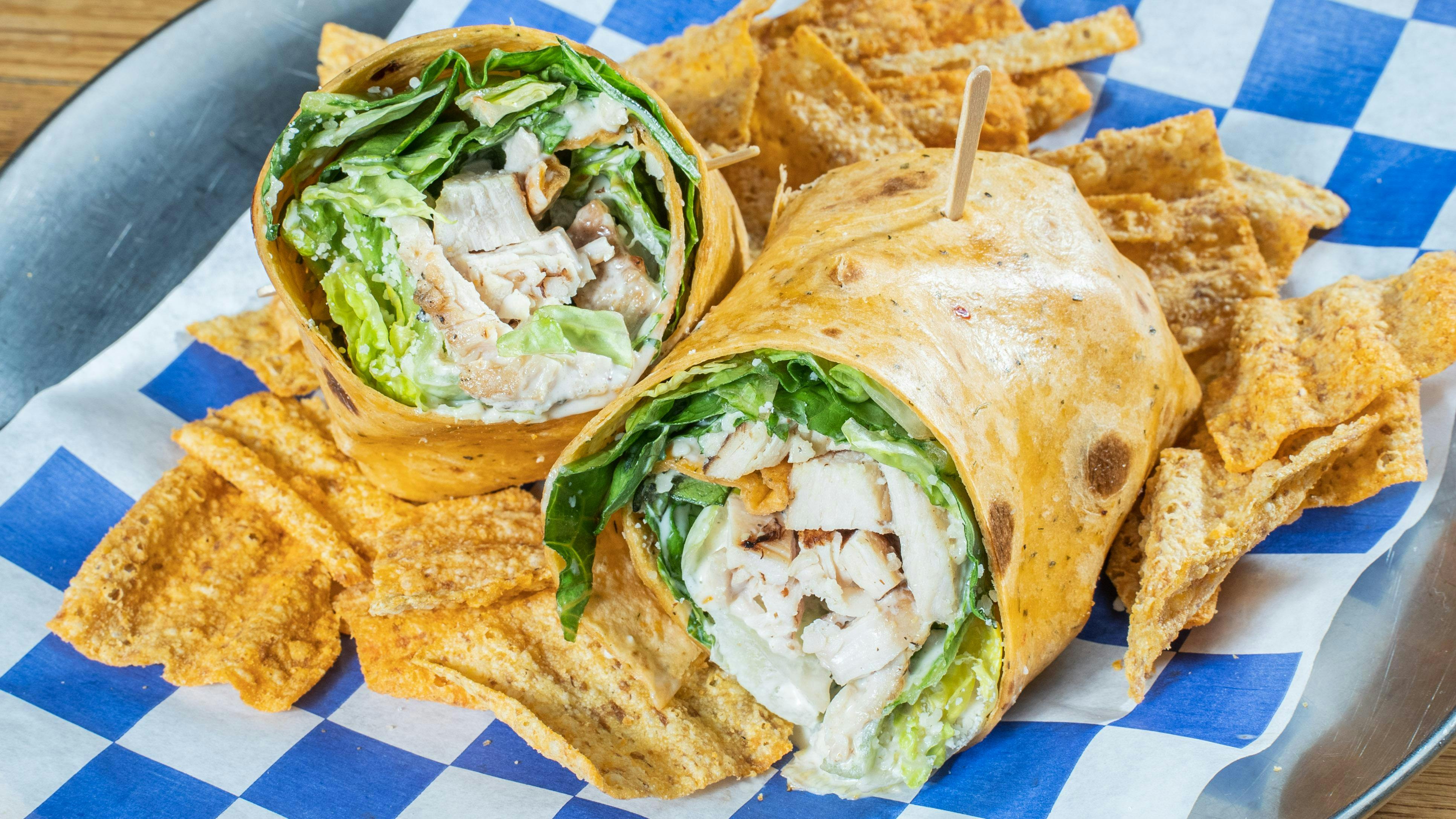 Chicken Caesar Wrap from Austin Salad Company - East 6th St in Austin, TX
