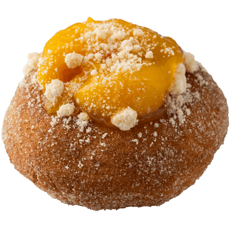 Peach Cobbler from Duck Donuts Madison in Madison, WI