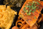Homestyle Baked Salmon Dinner from Bailey Seafood in Buffalo, NY