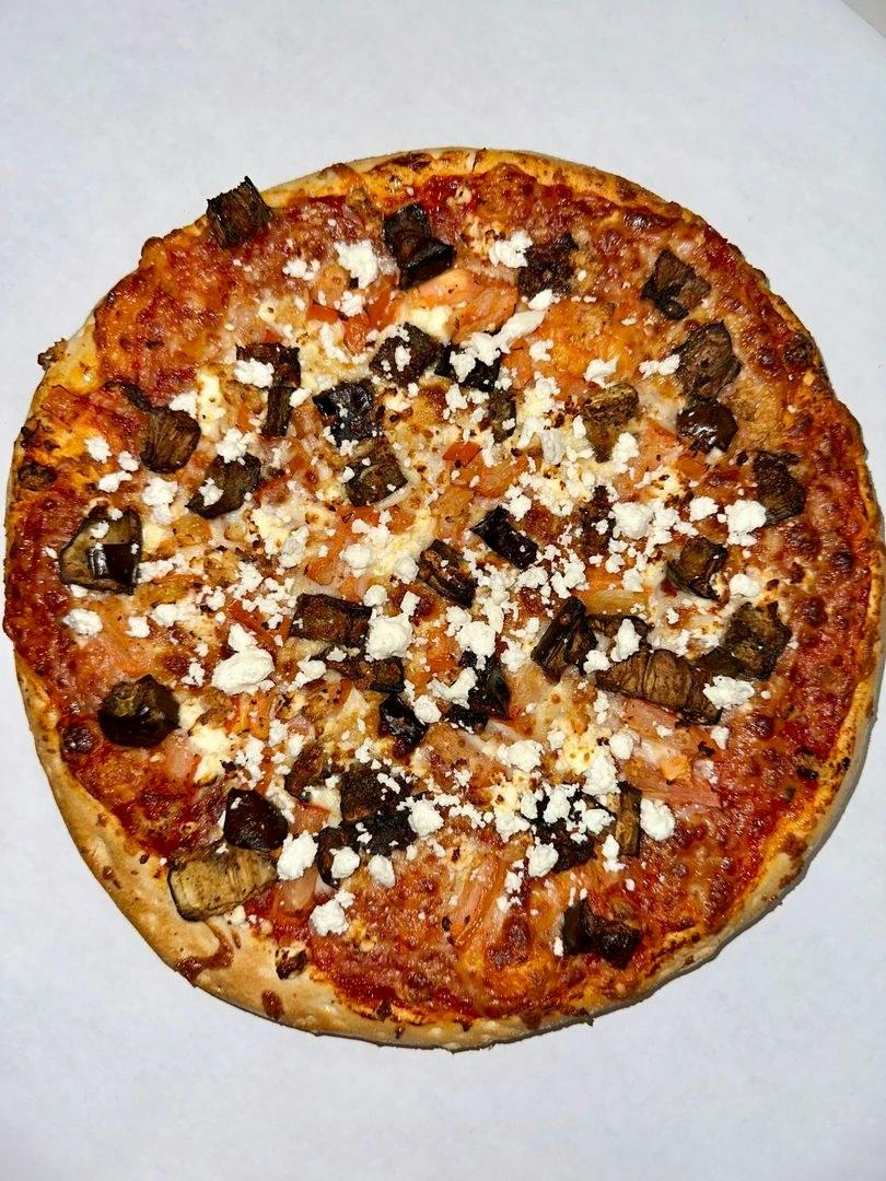 Greek Style Pizza from New York Pizza in Palo Alto, CA