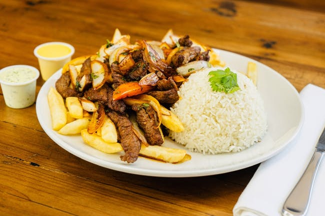 Lomo Saltado from Estacion Inka in Madison, WI