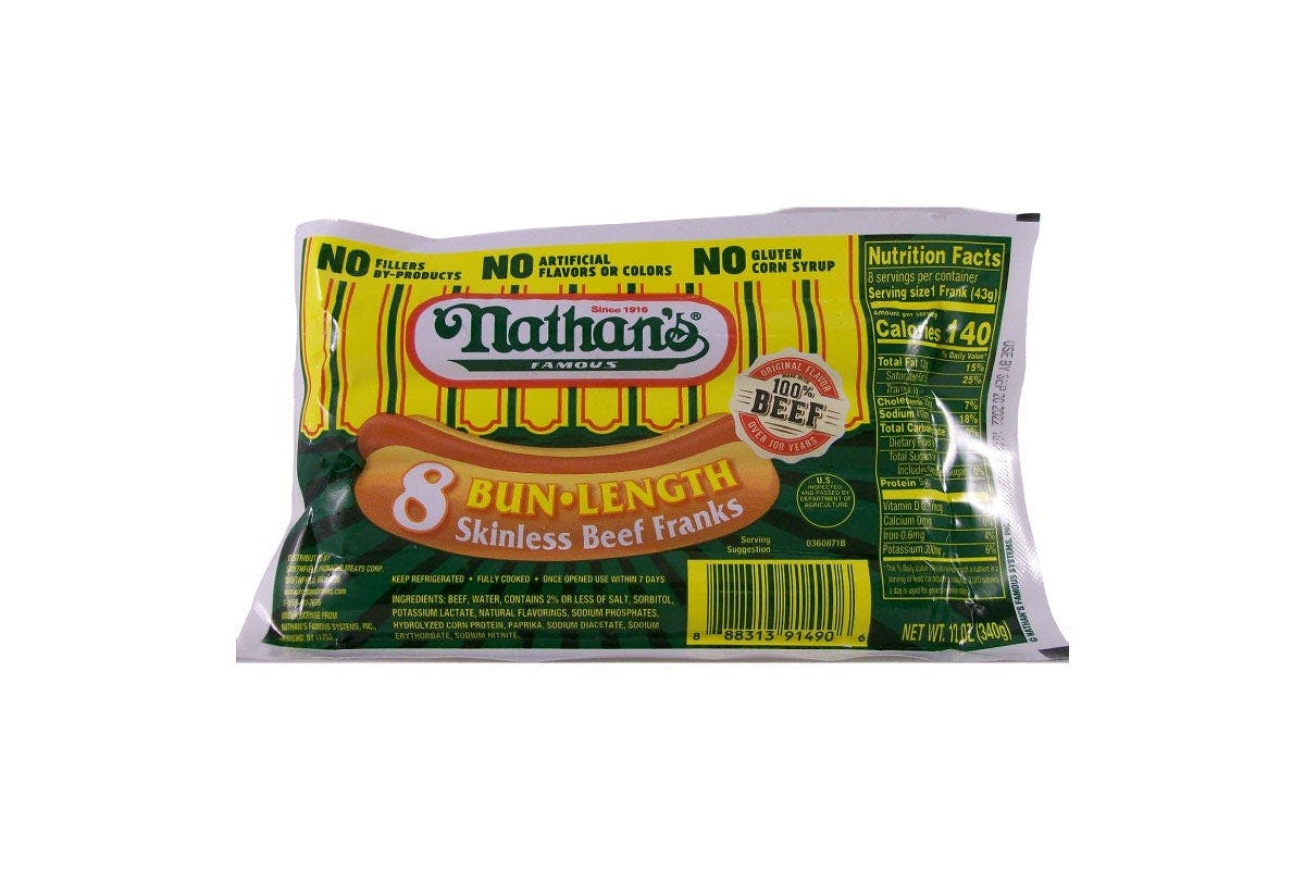 Nathan Beef Frank Hot Dogs, 8CT from Kwik Trip - 75th St in Kenosha, WI