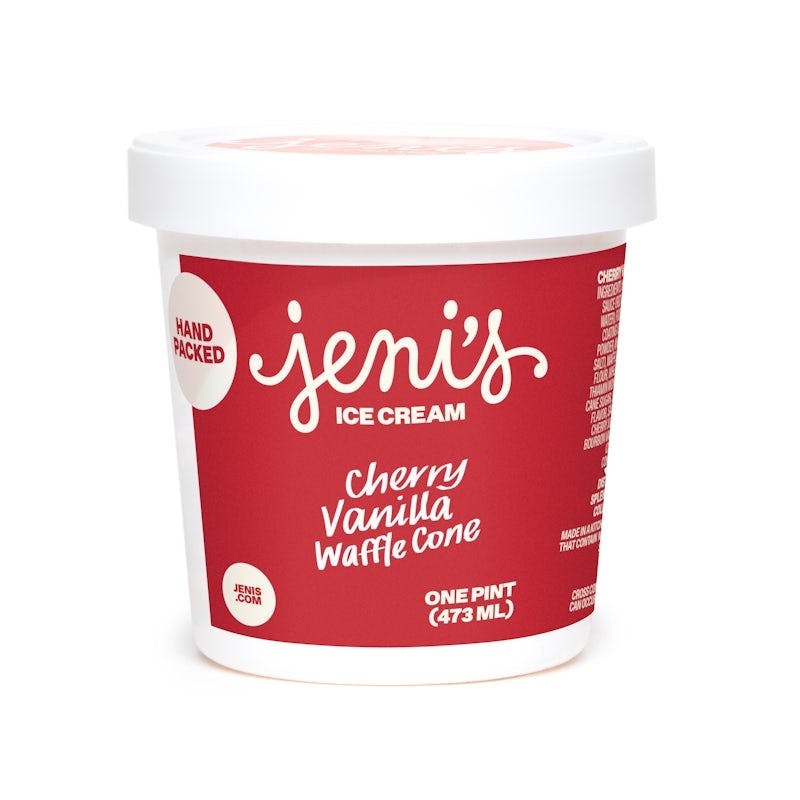 Cherry Vanilla Waffle Cone Ice Cream Pint from Jeni's Splendid Ice Creams - 211 Franklin Rd in Brentwood, TN