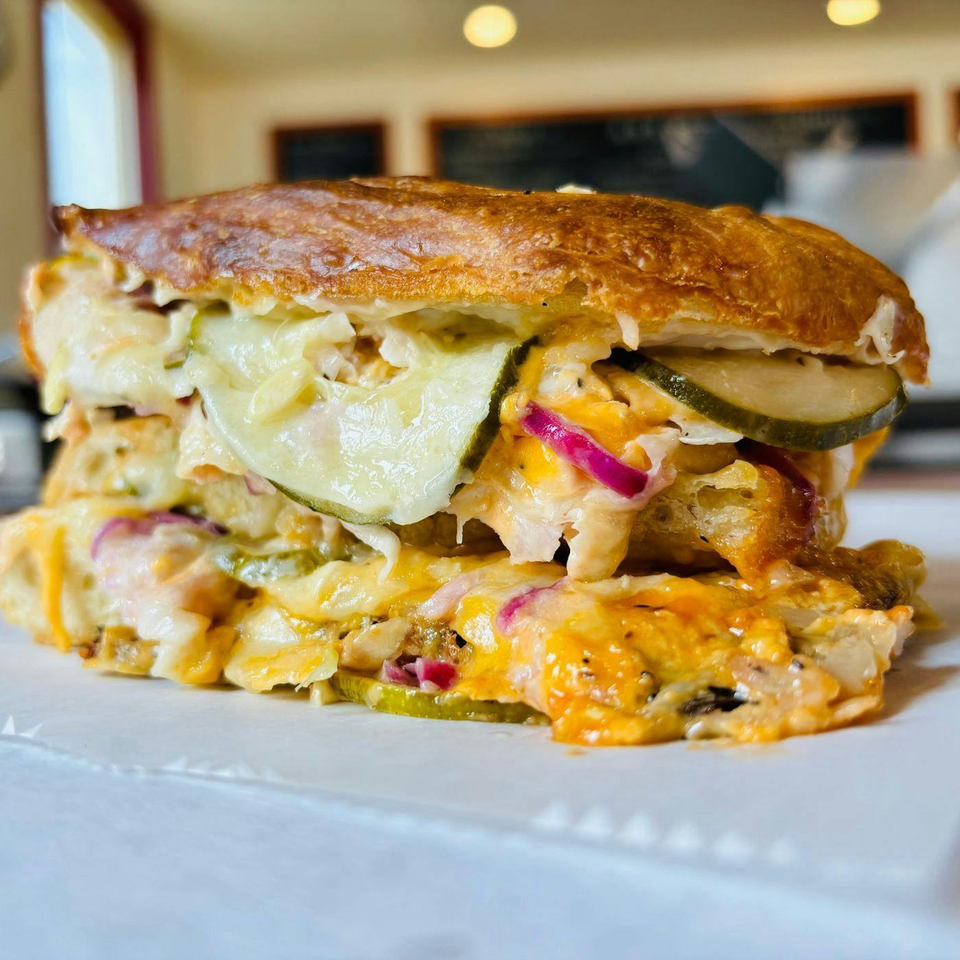 Grilled Cheese Special Panini- All American from Arrosto Delicatessen in Sheboygan, WI