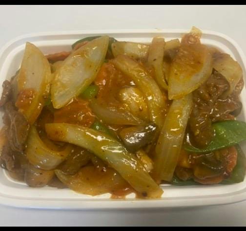 73. Curry Beef with Onions from China Wok in Madison, WI