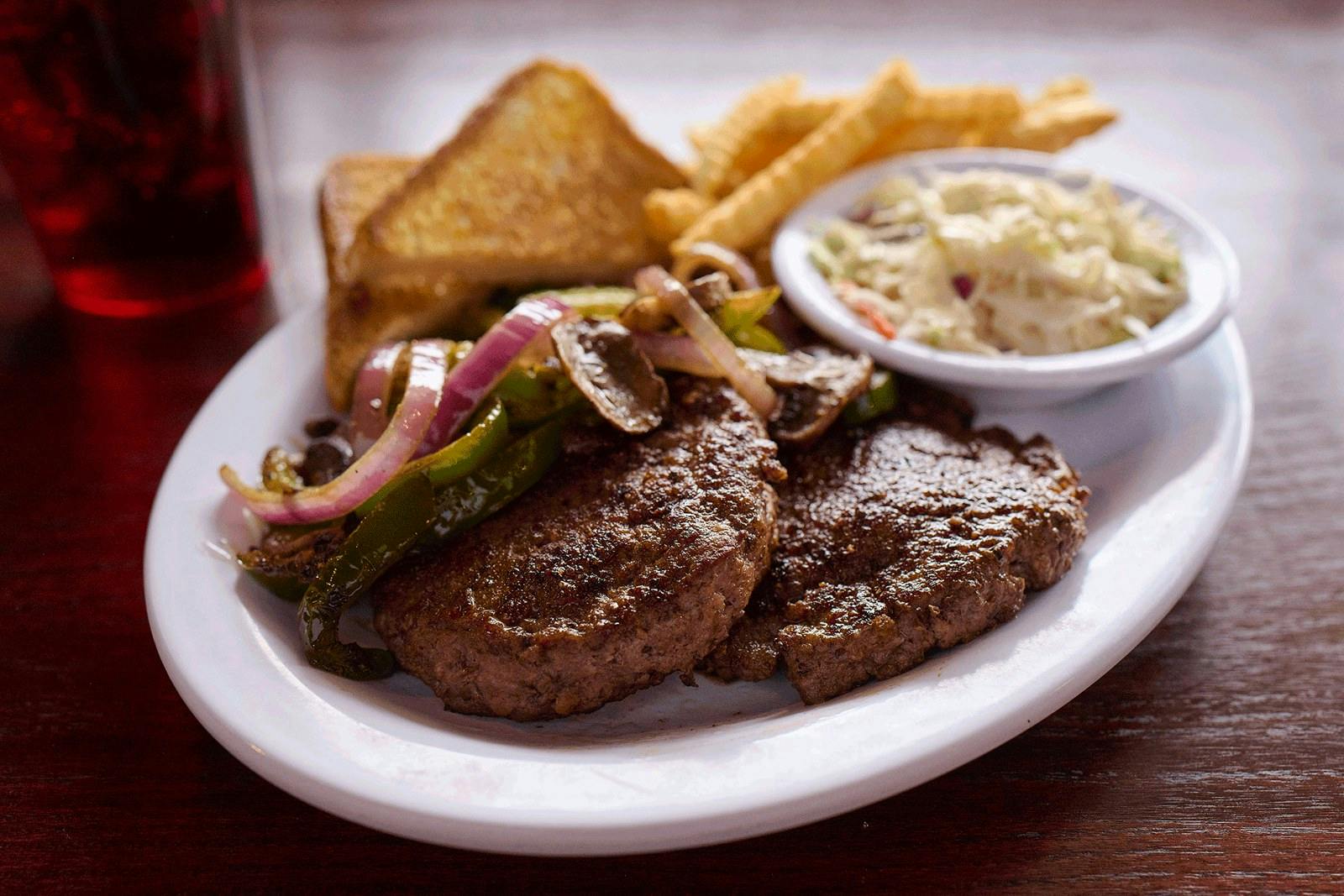 Hamburger Steak Platter from Jefferson's Restaurant in Brentwood, TN