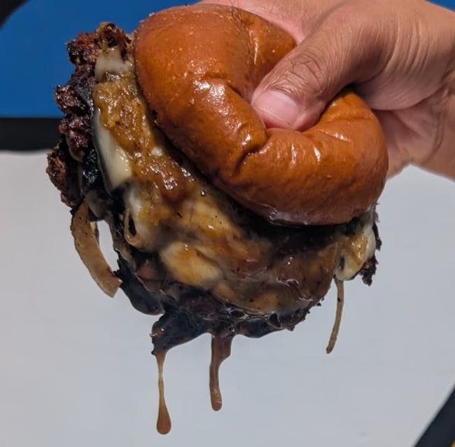 French Onion Smash Burger from The Kroft - N Broadway in Los Angeles, CA