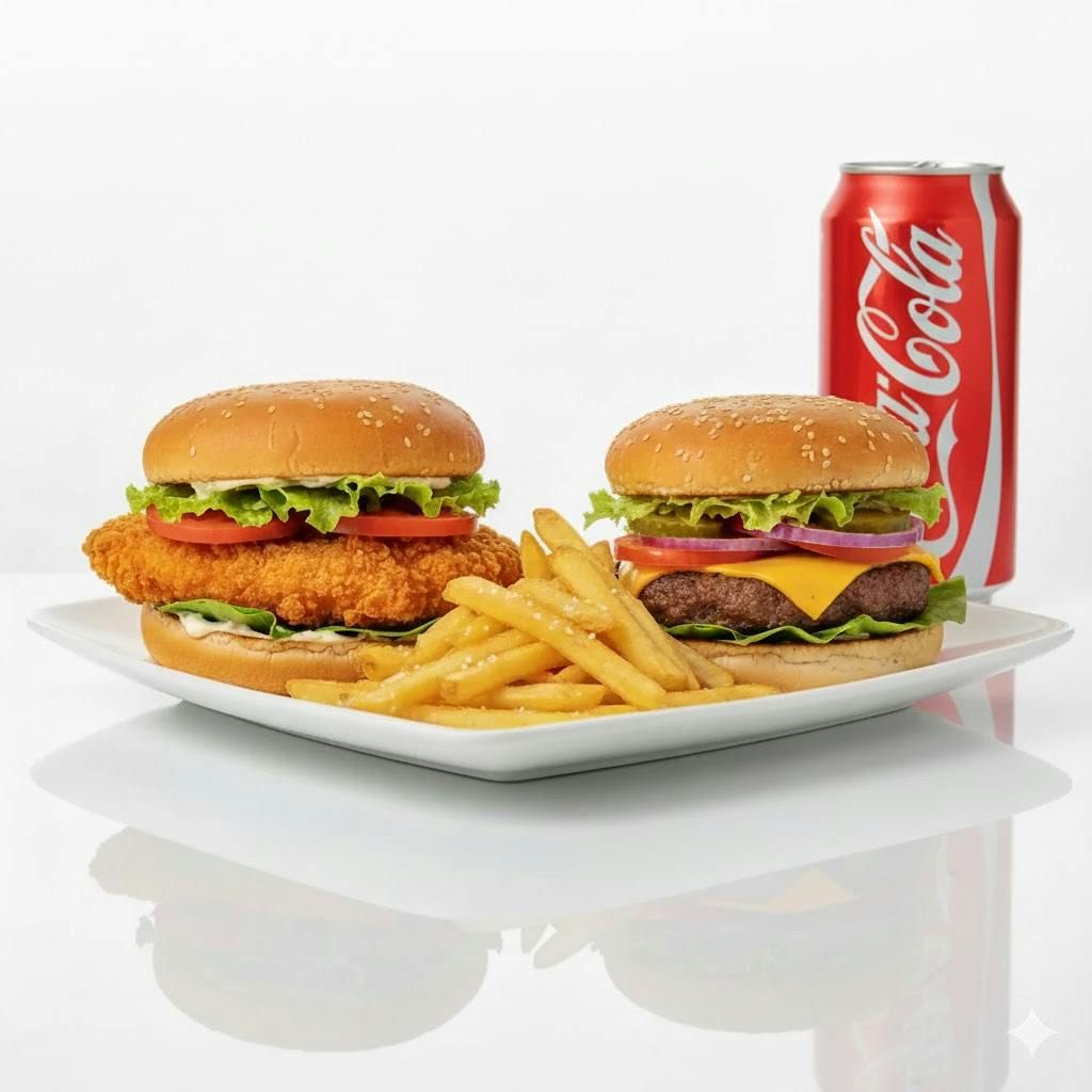 Double Burger Combo from HalalFlame - N Broad St in Meriden, CT