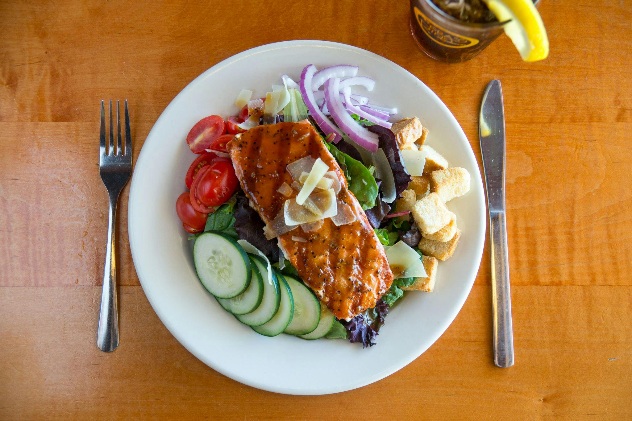 Bourbon Street Salmon Salad from The Brass Ring in Madison, WI
