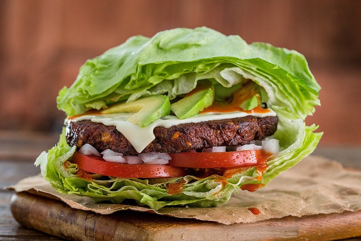 Build Your Own Vegan Burger from MOOYAH - S Gammon Rd in Madison, WI