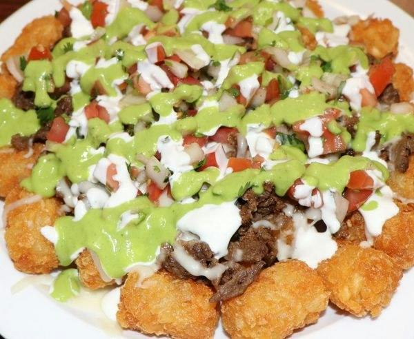 Nacho Tots from Pinches Burros in Portland, OR
